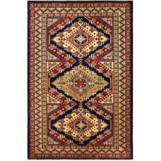 Bloomsbury Market One-of-a-Kind Armillac Hand-Knotted Wool Blue/Ivory Area Rug AFRU2678